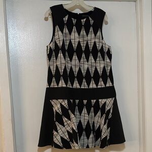 Banana Republic Monochrome Patterned Dress